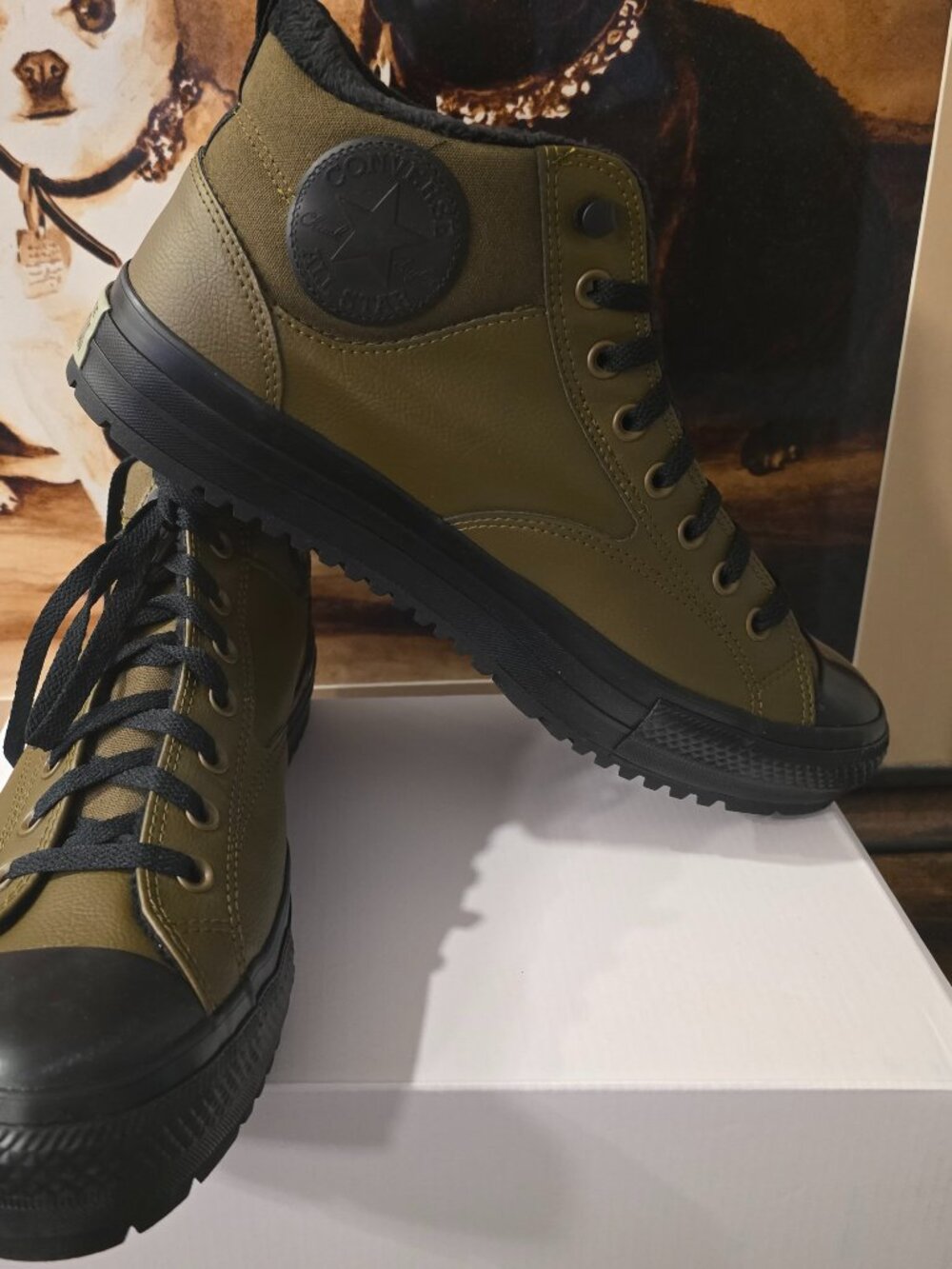 Converse Chuck Taylor All Star Malden Street Mid Boot Mens 13 Khaki A14618C NWOB